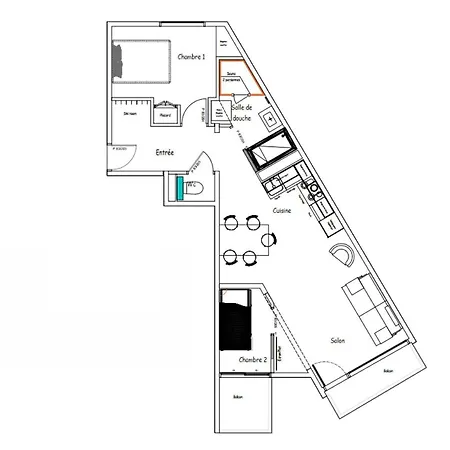 Apartmán Roc De Peclet - Spacieux Sur Les Pistes Pour 6 Personnes Mae-7450 *
